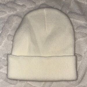 Cream Knit Beanie
